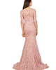 LARA New York LARA New York Short Sleeve Lace Mermaid Gown - 5