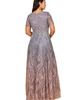 LARA New York LARA New York Short Sleeve V-Neck Beaded Ballgown - 2