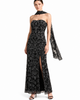 LARA New York LARA New York Strapless Beaded Gown with Scarf - 3