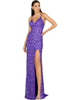 LARA New York LARA New York Sultry Beaded Gown with Slit - 1