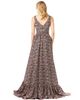LARA New York LARA New York V-Neck Long Print Gown Hi-Low Wrap - 2