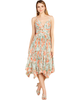 LARA New York LARA New York V-Neck Printed Midi Length Dress with Pleats - 1