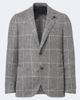 Lardini Lardini Checked alpaca and wool-blend blazer - 1