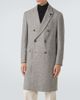 Lardini Lardini Herringbone double-breasted virgin wool coat - 3