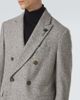 Lardini Lardini Herringbone double-breasted virgin wool coat - 5