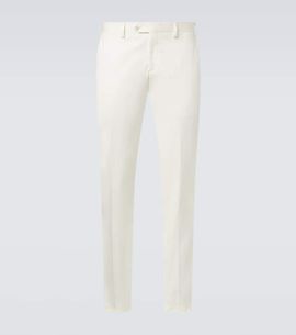 Lardini Lardini Mid-rise cotton slim pants
