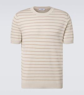Lardini Lardini Striped silk T-shirt