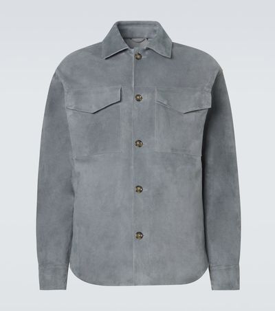 Lardini Lardini Suede overshirt