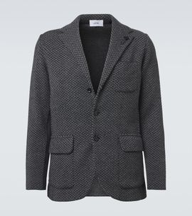 Lardini Lardini Virgin chevron wool blazer