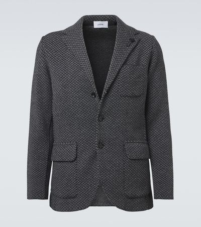 Lardini Lardini Virgin chevron wool blazer