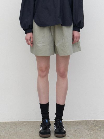 LARGO Banding Wide Short Pants (Khaki)