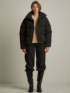 LARGO Quilted Down Jumper_Black