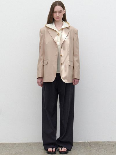 LARGO Summer Cotton-blend Jacket (beige)