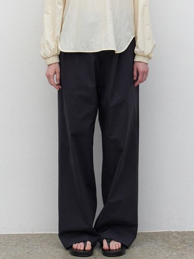 LARGO Wide Banding Pants [Charcoal]