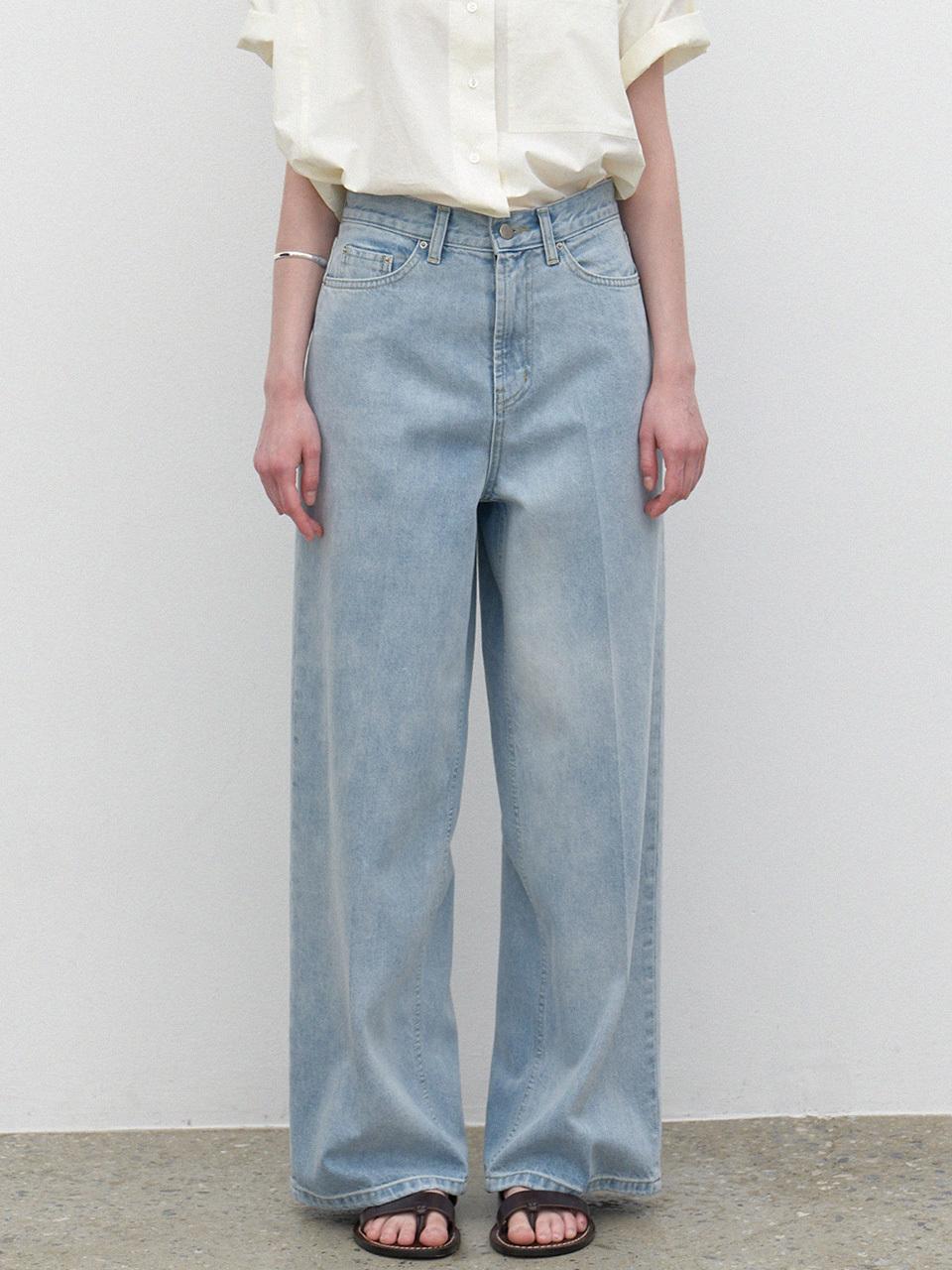 LARGO Wide Leg Denim [Ice Blue]