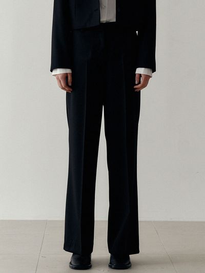 LARGO Wool Banding Pants_Black