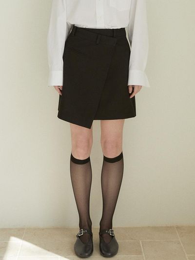 LARGO Wrap Skirt_Black