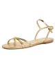 Larroudé Larroudé Annie Ankle Strap Sandals Gold metallic leather - 1