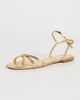 Larroudé Larroudé Annie Ankle Strap Sandals Gold metallic leather - 2