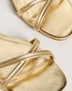 Larroudé Larroudé Annie Ankle Strap Sandals Gold metallic leather - 6