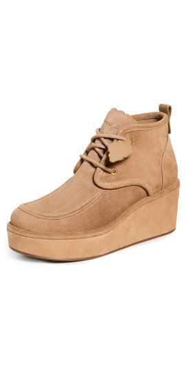 Larroudé Larroudé Chani Wedges Peanut