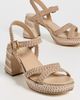 Larroudé Larroudé Jolene Low Crochet Sandals Natural Crochet - 5