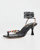 Larroudé Larroudé Larroudé x Ciao Lucia Eloisa Sandals Calf Skin Black - 2