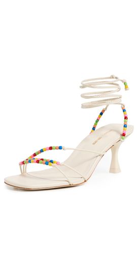 Larroudé Larroudé Larroudé x Ciao Lucia Eloisa Sandals Calf Skin Ivory