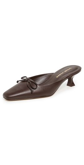 Larroudé Larroudé Larroude x Parke Mules Luster Calf Brown