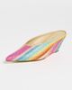 Larroudé Larroudé Rainbow Raffia Mules Rainbow Raffia - 2