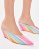 Larroudé Larroudé Rainbow Raffia Mules Rainbow Raffia - 3