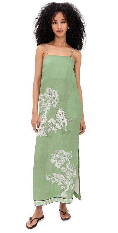 Las Sureñas Las Sureñas Botanical Maxi Dress Green