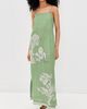 Las Sureñas Las Sureñas Botanical Maxi Dress Green - 5