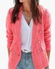 LASCANA LASCANA Double Breasted Boucle Blazer - 1
