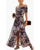 LASCANA LASCANA Floral Off Shoulder Maxi Dress - 1