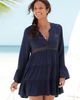 LASCANA LASCANA Flowy Flared Sleeve Dress - 2