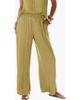 LASCANA LASCANA Flowy Textured Pull On Pants - 1