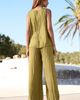 LASCANA LASCANA Flowy Textured Pull On Pants - 3