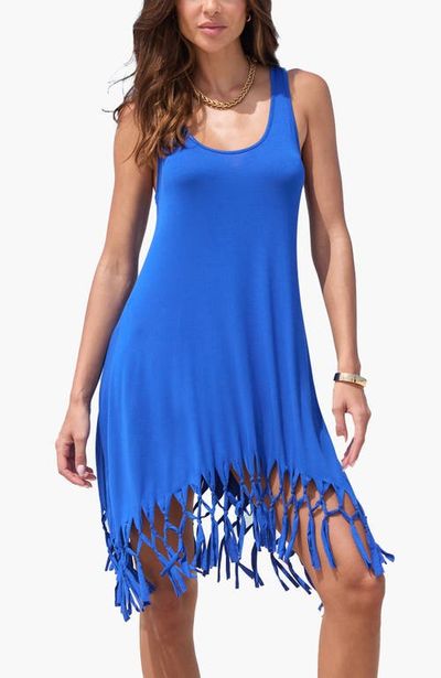 LASCANA LASCANA Fringe Hem Beach Dress