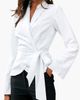LASCANA LASCANA Lapel Wrap Blouse - 1