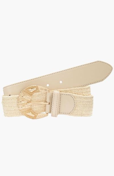 LASCANA LASCANA Leather Trim Woven Belt