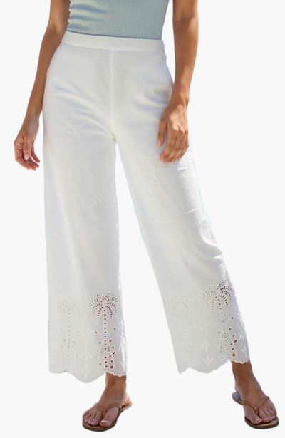 LASCANA LASCANA Palm Eyelet Hem Pants