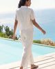 LASCANA LASCANA Palm Eyelet Hem Pants - 3