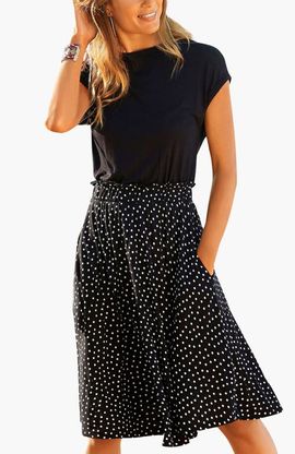 LASCANA LASCANA Polka Dot 2-In-1 Dress
