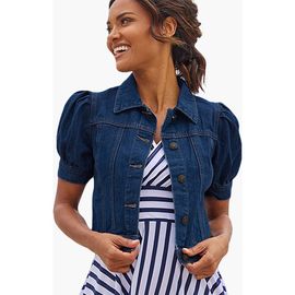 LASCANA LASCANA Puff Sleeve Denim Jacket