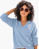 LASCANA LASCANA Ribbed V-Neck Sweater - 1