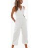 LASCANA LASCANA Sleeveless Eyelet Jumpsuit - 1