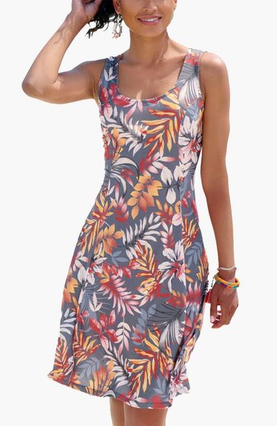 LASCANA LASCANA Strappy Back Print Dress