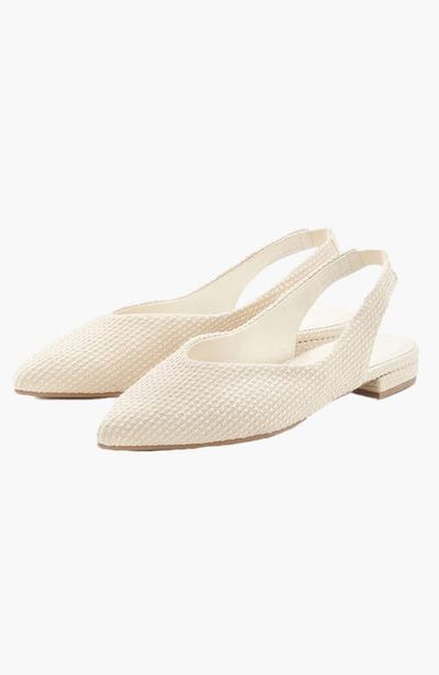 LASCANA LASCANA Textured Slingback Ballet Flats