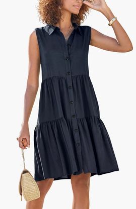 LASCANA LASCANA Tiered Shirt Dress